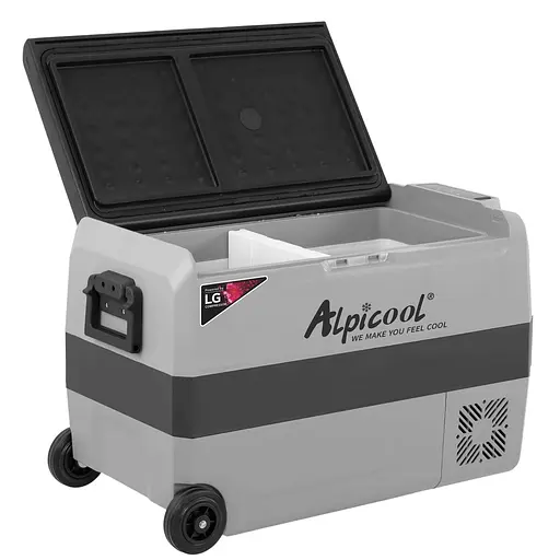 Компрессорный автохолодильник Alpicool T50 (47 литров, LG Compressor, Двухкамерный)  - фото 2