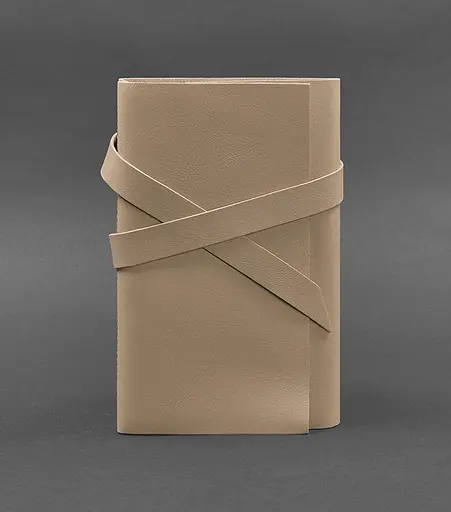 Женский кожаный блокнот (Софт-бук) 1.0 Светло-бежевый - фото 1