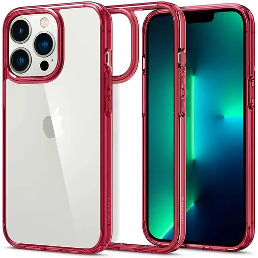Оригінальний протиударний чохол Spigen Ultra Hybrid для iPhone 13 Pro (6.1") Red Crystal (ACS03263) - фото 7