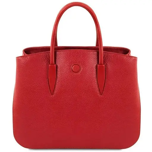 Женская кожаная сумка Tuscany 33х25х14 см sum0028629 - фото 1