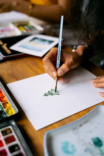 Набір пензлів Синтетика плоска, довга ручка (9 шт), 6604ASET - фото 4