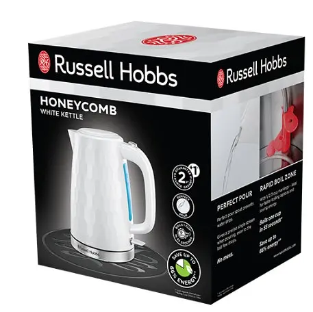 Электрочайник Russell Hobbs Honeycomb White - фото 6