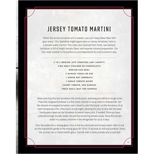 Sopranos: The Official Cocktail Book - фото 3