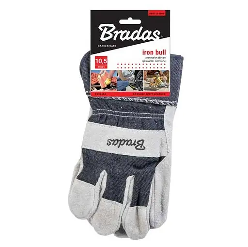 Перчатки защитные Bradas IRON BULL из коровьей кожи размер 10½ RWIB105 - фото 2