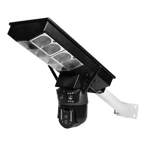 IP PTZ-видеокамера автономная с 4G, прожектором и солнечной панелью 3Mp+3Mp+3Mp Light Vision VLC-1030IG10ZL/2C (Lamp+Solar) f=4mm, на аккумуляторных батареях (75-00289)