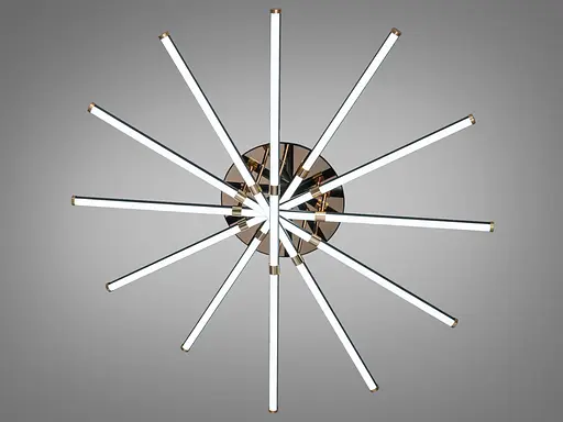 Світлодіодна люстра Diasha чорна 140 Вт 24 м² - фото 4