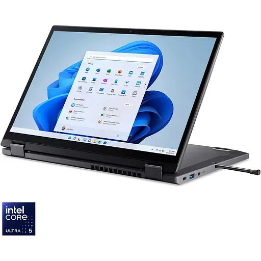 Ноутбук Acer Aspire Spin 14 ASP14-52MTN-54RG з процесором Intel Core Ultra 5 115U pana la 4.2GHz, 14", WUXGA, IPS, сенсорний, 16GB LPDDR5X RAM, 512GB SSD, Intel® графікою, Windows 1