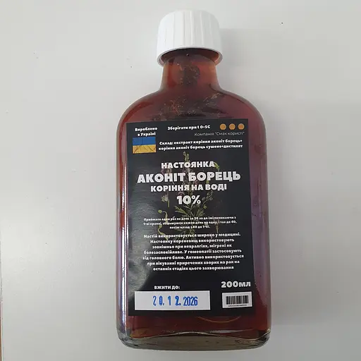 Водна настоянка на корінні ако ніт борець 200 мл - фото 1