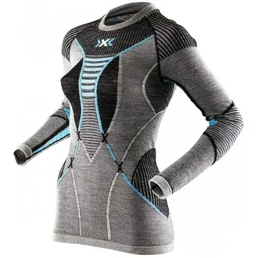 Термокофта X-Bionic Apani® Merino By X-Bionic® Fastflow Lady Shirt XS Сірий (1068-I100467 XS B284)