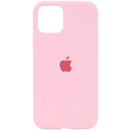 Чохол Silicone Case Full Protective (AA) для Apple iPhone 11 Pro Max (6.5) Рожевий / Light pink - фото 1