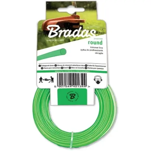 Волосінь для тримера Bradas TRIMMER "коло" 2,4мм х 50м ZTO24050K - фото 1