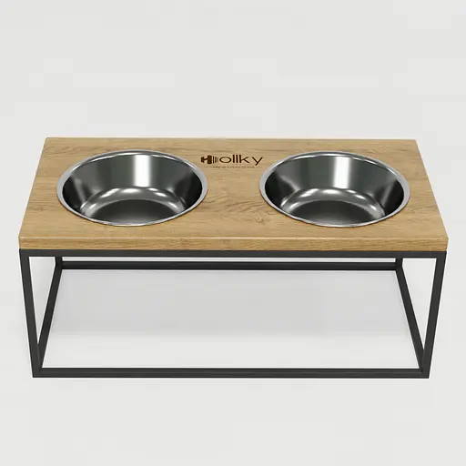 Hollky Base XL20 — миски на підставці для великих собак (2 × 1,8 л) - фото 4