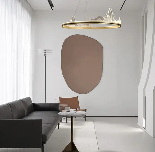 Вишукана підвісна LED люстра з імітацією високогірʼя Line.F Діаметр 80см - фото 11