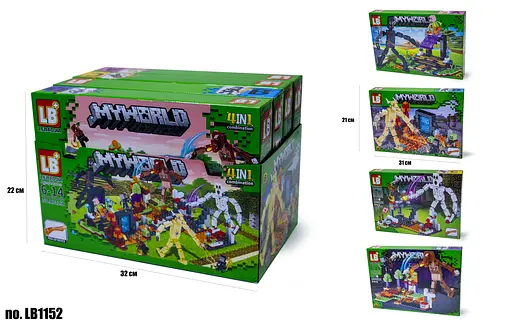 Конструктор Minecraft, LB1152, 225-239 деталей, (В ассортименте) - фото 5