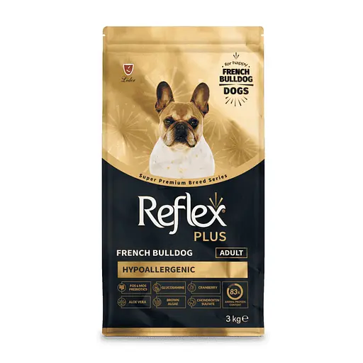 Повноцінний та збалансований сухий корм Reflex Plus для собак породи французький бульдог 3 кг  - фото 2