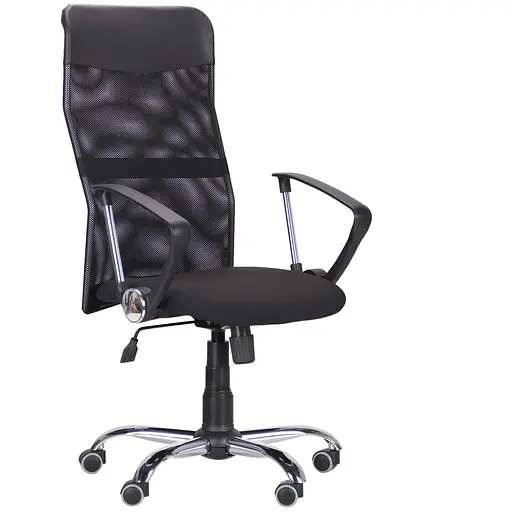 Кресло Ultra Хром сиденье А-20/спинка Сеть черная, вставка Скаден черный