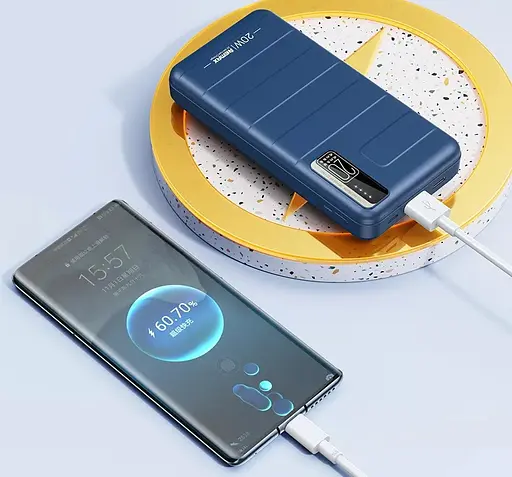 Портативна універсальна батарея - акумулятор REMAX RPP-316 Noah Series 20000 мА·год синій - фото 3