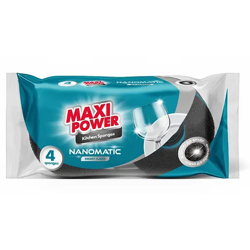 Губки кухонні Maxi Power Nanomatic 4 шт. - фото 1