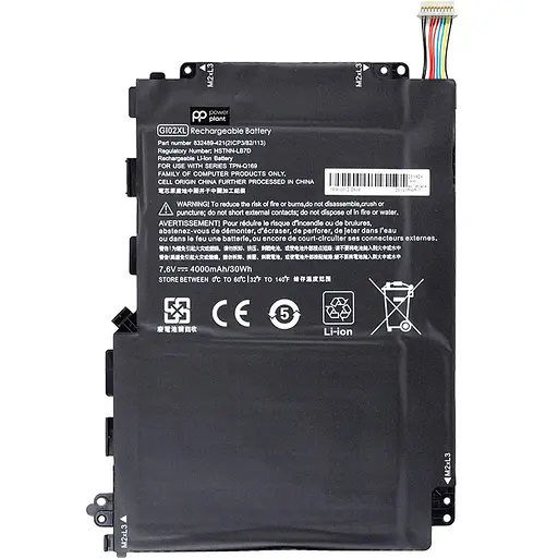 Акумулятор PowerPlant для ноутбуків HP Pavilion X2 12 (GI02XL) 7.6V 4000mAh