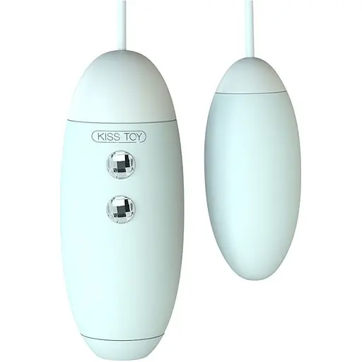 Вакуумний стимулятор з віброяйцем 2 в 1 KissToy Miss VV Cyan SO3621 (95848)