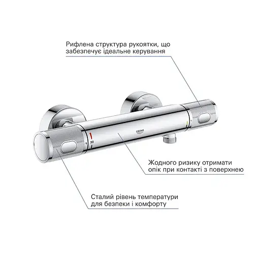 Смеситель термостатический для душа Grohe QuickFix Precision Feel 34790000, Хром - фото 4