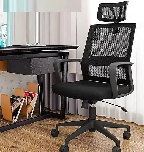 Офисное кресло GT Racer черное (B-1415 Black) - фото 2