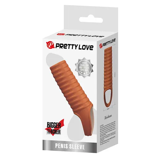 Насадка на пеніс Pretty Love Penis Sleeve Hartman, 11.2 см (тілесний) - фото 7