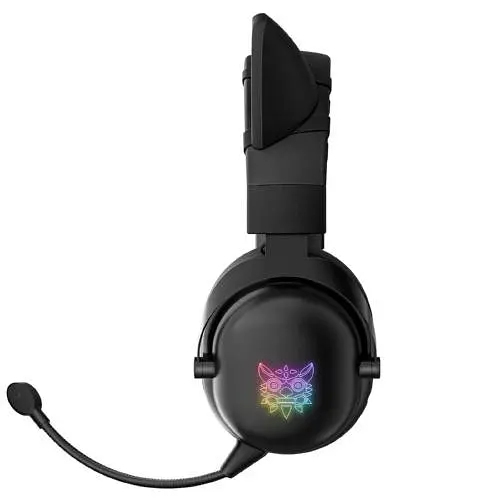 Дротова ігрова гарнітура Onikuma Gaming CAT with LED K9, USB, 3.5mm, 2.2m, black - фото 5