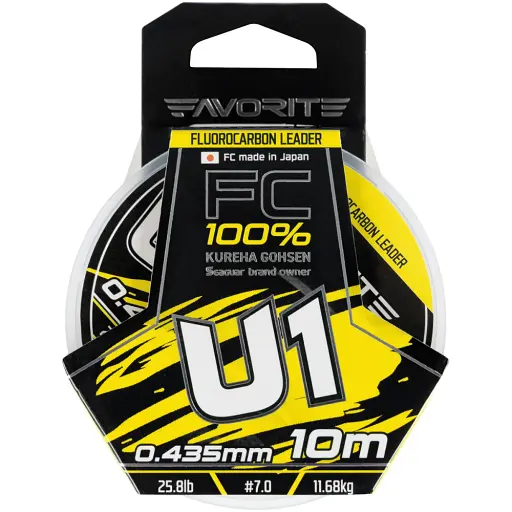 Флюорокарбон Favorite U1 FC 10 м 7.0/0.435 мм 25.8 lb/11.68 кг - фото 2