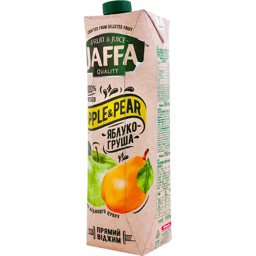 Упаковка соку Jaffa Яблучно-грушевий прямий віджим 11.4 л (950 мл х 12 шт.) - фото 3