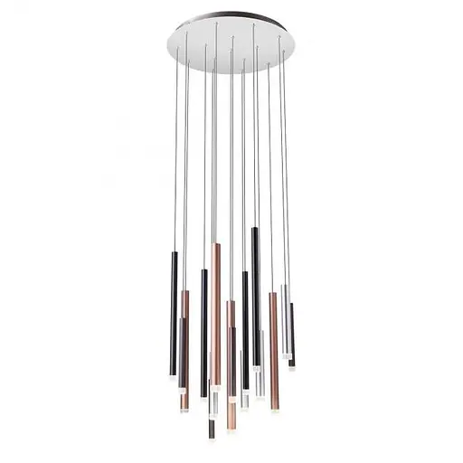 Подвесной светильник Redo MADISON SU LED 64W 3000K S/CP+AL+BK+CF (4.1.2) 01-2061 - фото 1