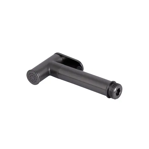 Набір гігієнічного душу прихованого монтажу Qtap Slavonice округлий QTSLA262GMB45916 Gunmetal Black PVD, Шліфований чорний хром - фото 4