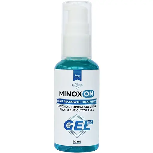Гель Minoxon Gel Minoxidil 5% для роста волос мужской 50 мл - фото 1