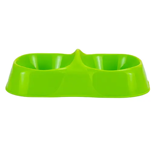 Миска двойная для корма и воды MPS Maya Double S Miz Col. 11.5×21.5x6 см  - фото 3