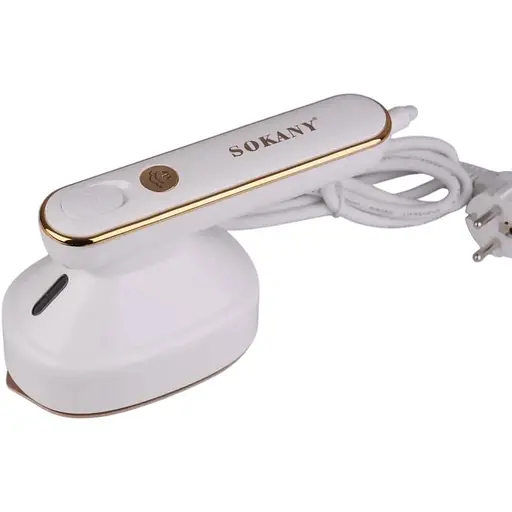 Дорожня міні праска Sokany SK-3071W відпарювач для прасування відпарювання одягу 1200 Вт Білий - фото 1