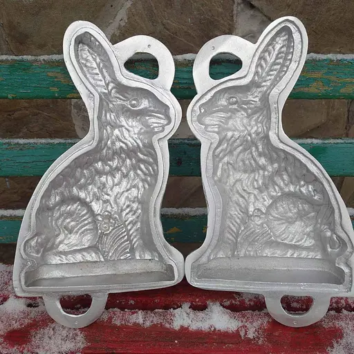 Форма алюмінієва велика "Зайчик" для випікання святкового цільного кексу 30х17х8.5 см, Ласунка Сірий 85019 - фото 7