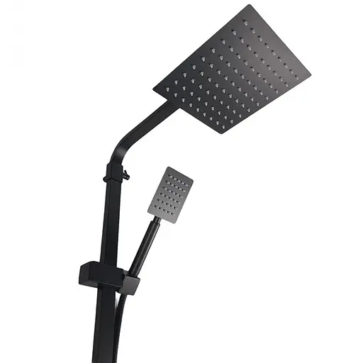 Душевая система Wezer PRO16-02-BLACK, излив - переключатель на лейку, 3-функции, Черный матовый - фото 3