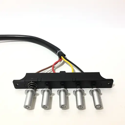 Блок кнопок переключения скоростей для кухонной вытяжки с проводом и фишкой (универсальный) - фото 4