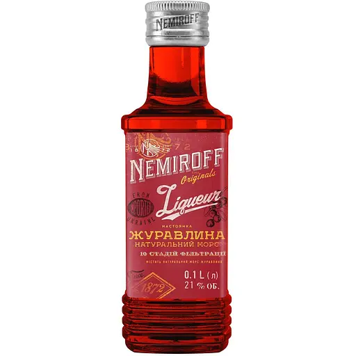 Настоянка Nemiroff Originals Журавлина 21% 0.1 л - фото 1