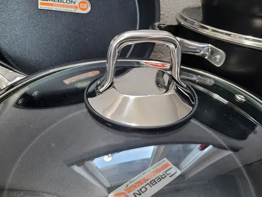 Набір каструль Casa Royal Diamond Pro Pearl P-UKR2010 з покриттям Greblon Diamond Чорний - фото 7