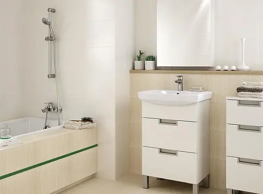 Умивальник меблевий Cersanit Carina 70 см з отвором Білий K31-007 30412 - фото 10