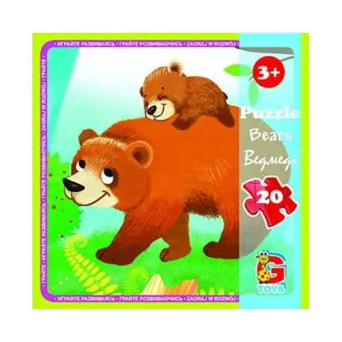 Пазлы G-Toys Лесные жители, 20 элементов, LR05