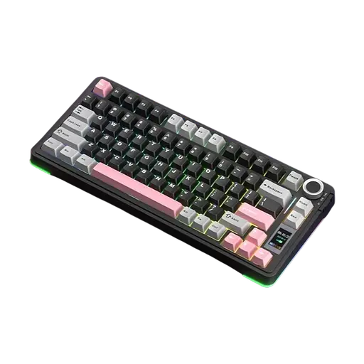 Клавиатура беспроводная Aula S75 Pro Black Grey Pink (S75PRO-BGP) - фото 2