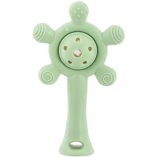 Прорезыватель Baby Team силиконовый с погремушкой (4039) - фото 3