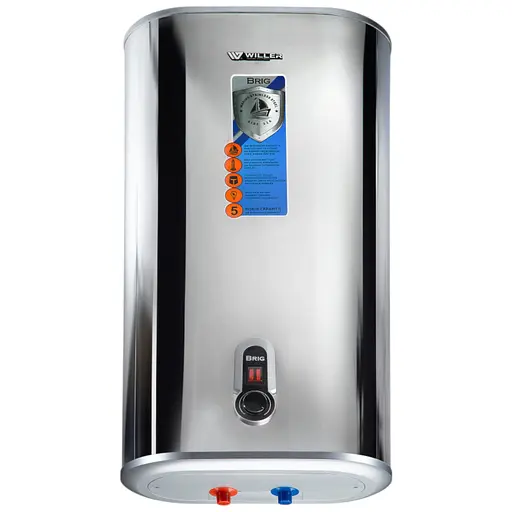 Водонагрівач Willer Brig Mirror, 2 кВт, сухий ТЕН, 50 л, прямокутний, вертикальний, дзеркальний (IV50DR) - фото 1