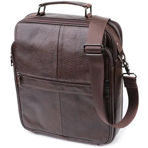 Ділова чоловіча сумка з натуральної шкіри Vintage 27,5х33х8 см sum0027513 - фото 1