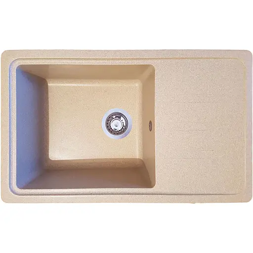 Гранітна Гранітна кухонна мийка Romzha Trei 71 Bezhvy (402) з крилом - фото 1