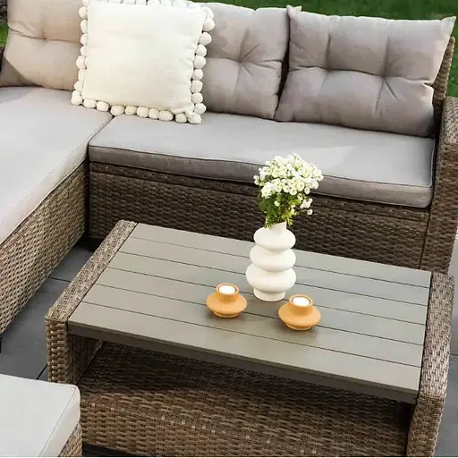 Комплект садових меблів Di Volio Dalmia бежевий/кремовий - фото 6