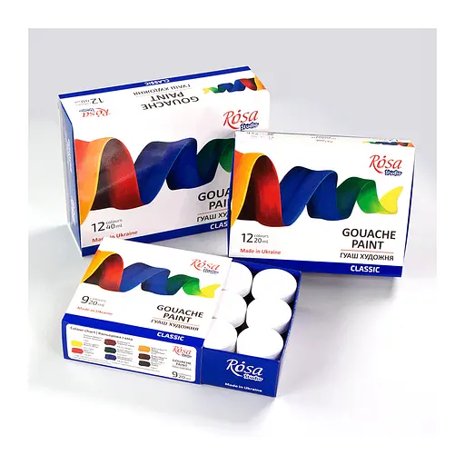 Гуашеві фарби Rosa Studio Classic 12 кольорів по 20 мл (4823098527039) - фото 10