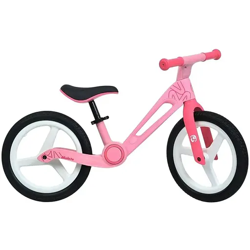 Беговел Meloto MBB 1049-3 нейлоновая конструкция колеса 14" антипоскользящие ручки до 25 кг розовый